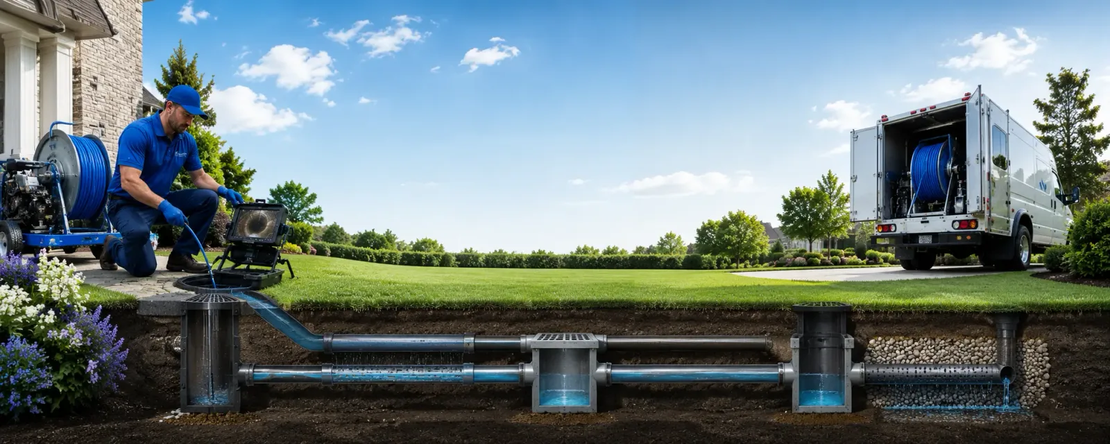 Outdoor drain cleaning information for East Rochester, OH
